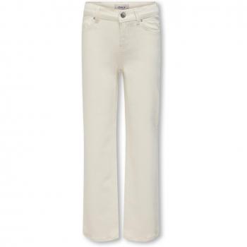 Only Kids Juicy Wide Leg Jeans for Girls - Ecru