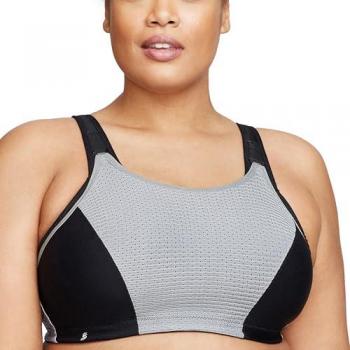 Glamorise Adjustable Support Wireless Sports Bra - Black