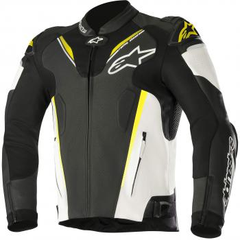 Alpinestars Atem V3 Hombres de la calle chaquetas – negro/blanco/amarillo