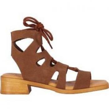 Chika10 Leather POLEA 03 Sandalia de Tacón Marron/Brown