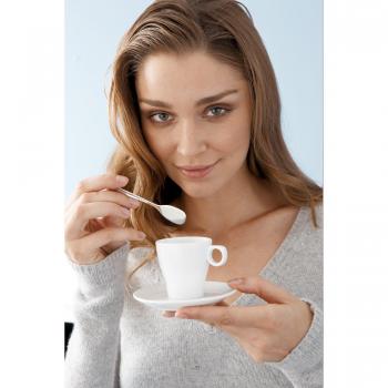 WMF Barista Taza Espresso con Plato y Pala, Porcelana, Blanco