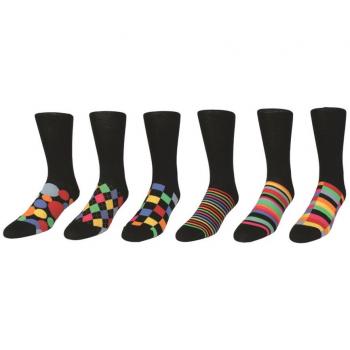 United Oddsocks- Set de 6 de algodón calcetines desparejados hombre - Brights and Stripes