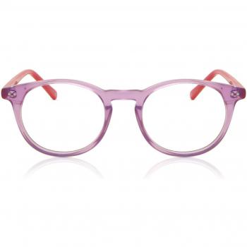 SmartBuy Kids Oval Full Rim Plastic Prescription Glasses - Purple - Size 45 - Blue Light Block Available