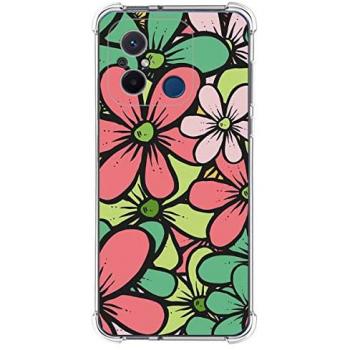 Funda Silicona Antigolpes Diseño Flores 02 para Xiaomi Redmi 12C