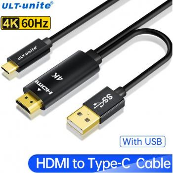 4K60Hz HDMI to USB C Cable Converter for Xreal Nreal Air
