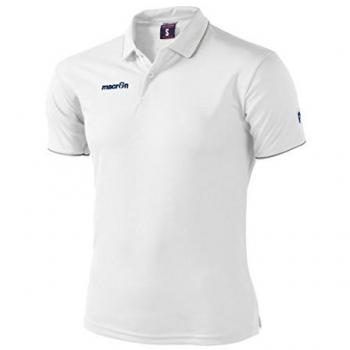 Macron Draco White Polo Shirt L