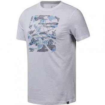 Reebok GS Be More Human tee Camiseta, Hombre, Blanco, S