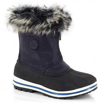 KIMBERFEEL Avalanche, Botas para Nieve para Niñas, Azul, 34 EU