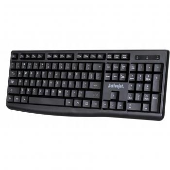 Activejet Teclado inalámbrico K-3803SW con tecnología de conexión Bluetooth, alimentado por pilas 1x 1,5V AAA