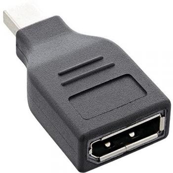 Adaptador DisplayPort Mini a DisplayPort, 4K/60Hz, Negro