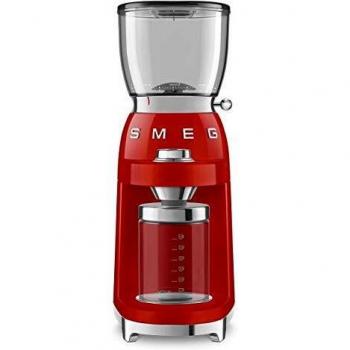Smeg CGF01RDEU Molinillo de café, rojo