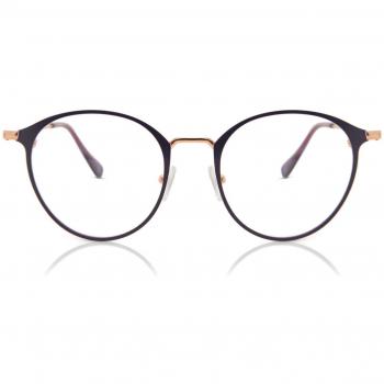 Montura Completa Metálica Ovalada Purple para Hombre - Gafas Anti-Azules - SmartBuy Collection