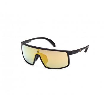 ADIDAS Sport Sunglasses SP0057 Matte Black/Brown Mirror Unisex Full Frame