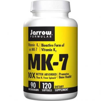 Jarrow Formulas Vitamin K2 Mk-7 90Mcg 120 Softgels - Premium Bone and Cardiovascular Support