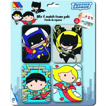 Batman- Justice League Piezas Foam para baño, Multicolor