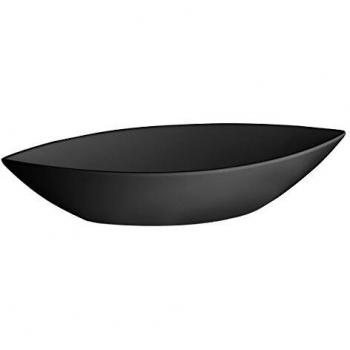 Lacor - 63568 - Fuente De Melamina Oval Classic 41,5x17x8 cm - Negro