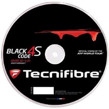 Tecnifibre Código de Colour Negro 4S, 1,25 mm, 200 Metros