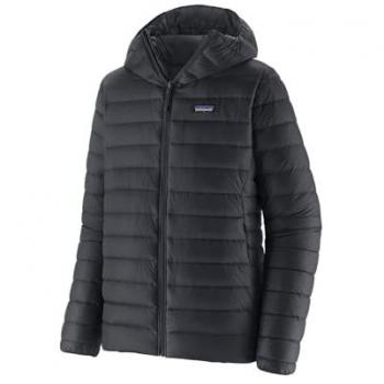 Patagonia Down Sweater Hoody Chaqueta con capucha para Hombre, color negro, talla S