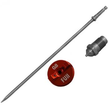 Fuji Spray Aircap Set T70 and T75G for T-Model - Characteristics: Compatible with Fuji Spray T-Series spray guns, designed for fine finish applications, includes aircap, nozzle, and needle for optimal atomization and control