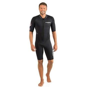 Cressi Endurance Man Shorty Wetsuit 3mm - Monoshort sin Capucha en Neopreno Negro 3mm per Hombre