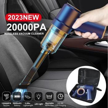 Aspiradora de mano inalámbrica 3 en 1 de alta potencia 20000 Pa para coche, hogar y oficina, limpieza de teclados 117CG high