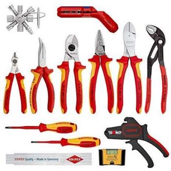 Juego de herramientas Knipex 00 20 90 V02 - Set de extensión eléctrico 2, 13 piezas aisladas a 1000V