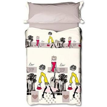 Burrito Blanco - Funda nórdica 092 Beige de cama de 150x190/200 cm