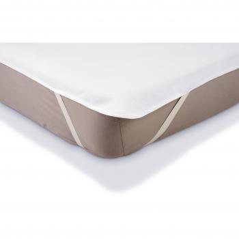 Amazon Basics - Protector de colchón de moletón impermeable 90 x 190 cm