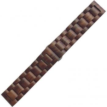 Correa universal de madera natural bambú para relojes de 22mm