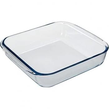 ORYX 5024135 Fuente Horno Cristal Borosilicato Cuadrada 1,1L. 20,7x20,7 cm. Ideal Meclas, Ensaladas, Postres, Cocina, Resposteria. Libre BPA, 22 litros, 0, Cranberry
