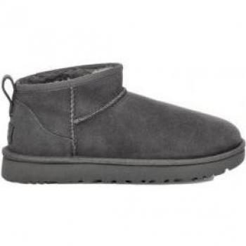 UGG Women's Classic Ultra Mini Sheepskin Boots - Grey, Size 7