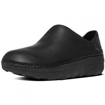 FitFlop superloafer (Leather), Mocasines Mujer, Negro All Black 090, 37 EU