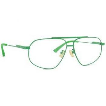 Bottega Veneta BV1196O 004 59 Green Eyewear Frames, Unisex, Size: 59 MM