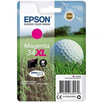 Epson C13T34734020 10.8ml Magenta cartucho de tinta - Cartucho de tinta para impresoras