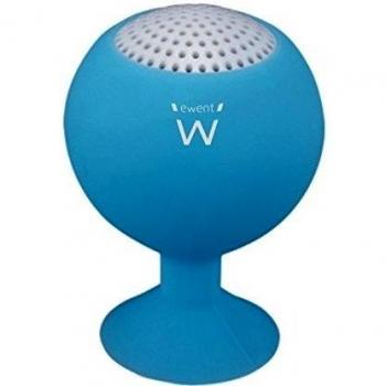 Ewent eStand - Mini altavoz portátil con ventosa, azul