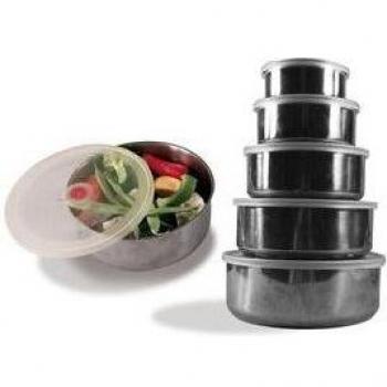 CONTENEDOR - FIAMBRERA INOX SET 5PCS