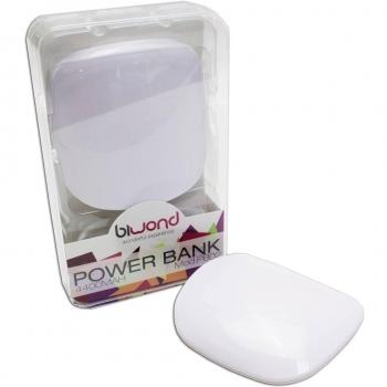Biwond 90355 - Batería universal, 4400 mAh + conectores, color blanco