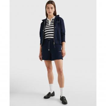 Pantalón corto de mujer Tommy Hilfiger 1985 de algodón, ajuste relajado, color azul oscuro