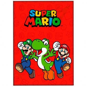 Manta Polar Super Mario Bros Tamaño 100x140cm