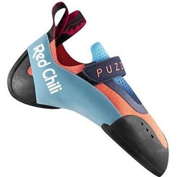 Zapatos de escalar Red Chili Puzzle para niños, unisex, talla 33, color coral neón