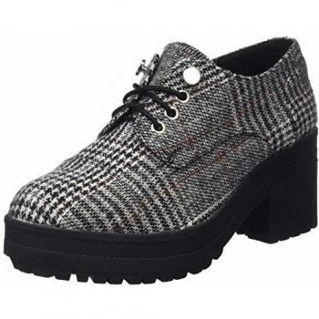 MTNG Collection 57408, Zapatos de Cordones Oxford para Mujer, Negro