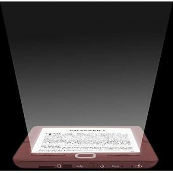 Woxter Scriba 195 Paperlight Red - Lector de libros electrónicos de 61024 x 758, E-Ink Pearl, pantalla RETROILUMINADA, EPUB, PDF, micro SD, guarda más de 4000 libros, textura engomada, color rojo