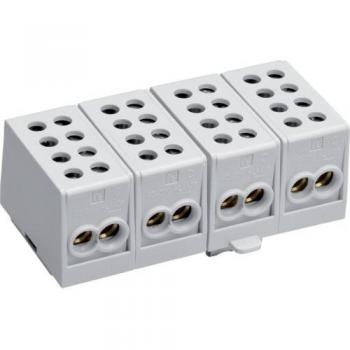 Hager KH35A 4-Pole Power Distribution Block, IP20, 2x35-2x25mm² per Pole