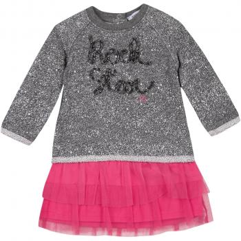 3 Pommes Robe, Vestido para Bebés, Gris