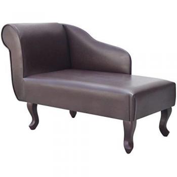 vidaXL Sillón marrón de cuero artificial elegante lujoso reposabrazos izquierdo
