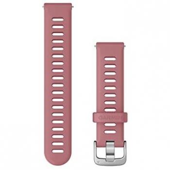 Garmin Quick Release 18mm Silicone Watch Band - Pink/Silver for Select Smartwatches