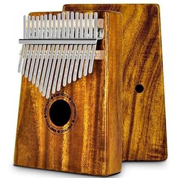 EASTROCK Kalimba 17 teclas Piano de pulgar Mbira portátil Piano de dedo para niños principiantes Kalimba profesional