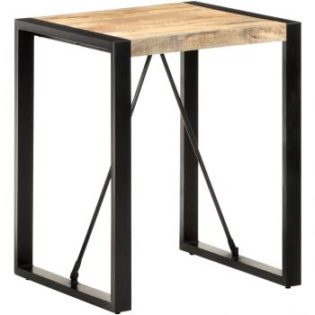 vidaXL Dining Table 60x60x75 cm Solid Rough Mango Wood
