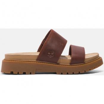 Sandalias de plataforma para mujer Timberland Clairemont Way en marrón y rojo oscuro, piel plena grano, talla EU 38