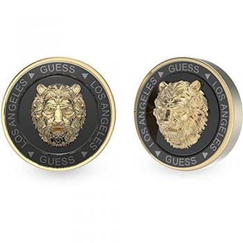 Pendientes Hombre Acero Inoxidable Dorado León Rey JUME01318JWYGYBT-U